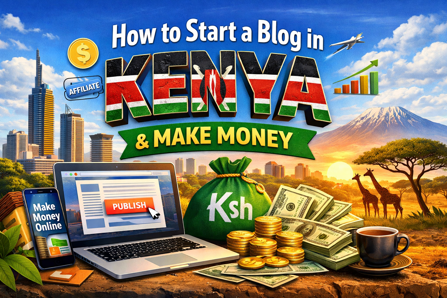 Read more about the article How to Start a Blog in Kenya and Make Money in 2026